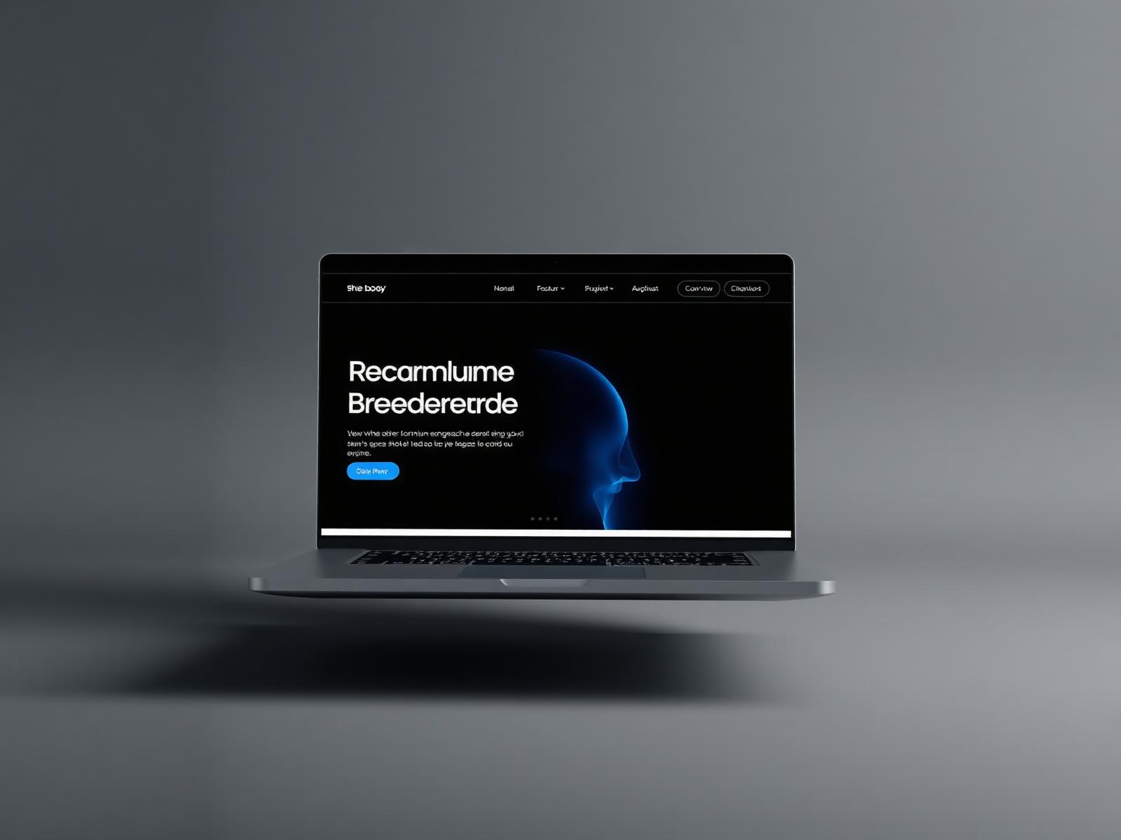 Exemple de site web premium créé par Studio Nova, affiché sur un ordinateur portable